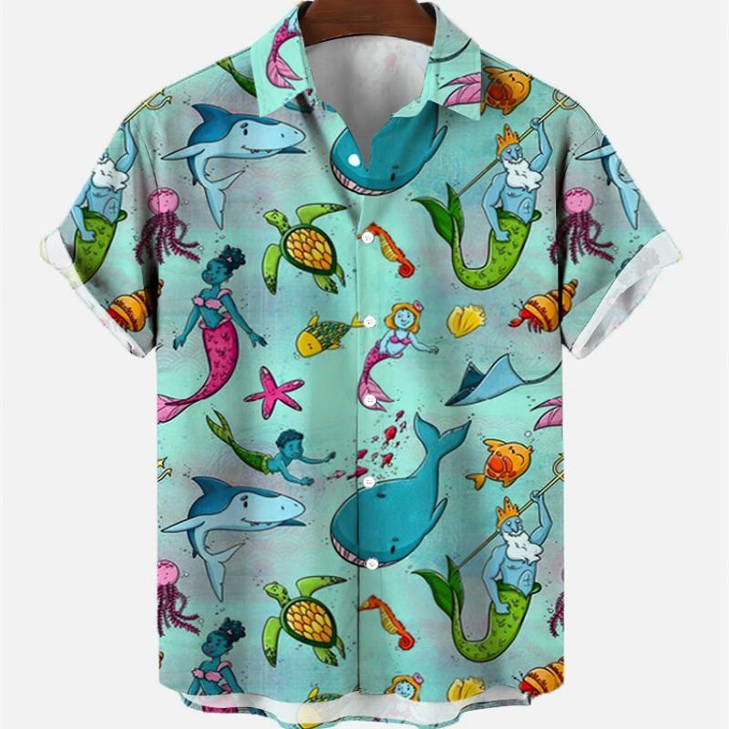 Camisas de manga curta masculi - Vintage Hawaiian Floral Shirt avaliação e preço